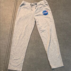 Sleep On It Gray Pajama Pants with Blue NASA Logo